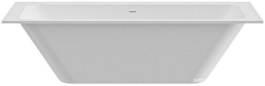 Ванна 1700х800хh570мм, встраиваемая, интегрир.слив перелив, д/к в цвет ванны, ножки в компл.,(иск.камень Solid Surface цв.белый мат),  ZZ Cezares Slider CZR-SLIDER-170-80-57-SSB