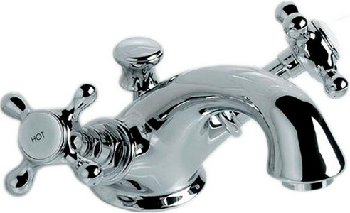 Смеситель для раковины, на 1 отв. с д/к, (цв. хром)  ZZ Devon & Devon Austin UTAU910CR