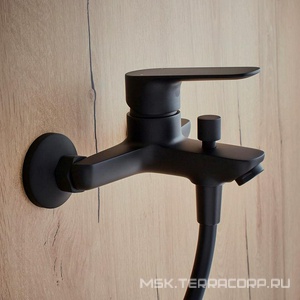 Смеситель для ванны/душа, без акссесуаров, цв.черный матовый Jacob Delafon Oscar E29844-BL