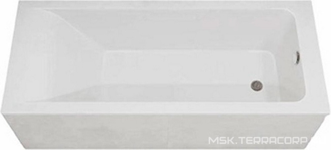 Ванна из литьевого мрамора 170х70, без ножек и сифона, цв.матовый белый XX Veconi Solita SLT17070M