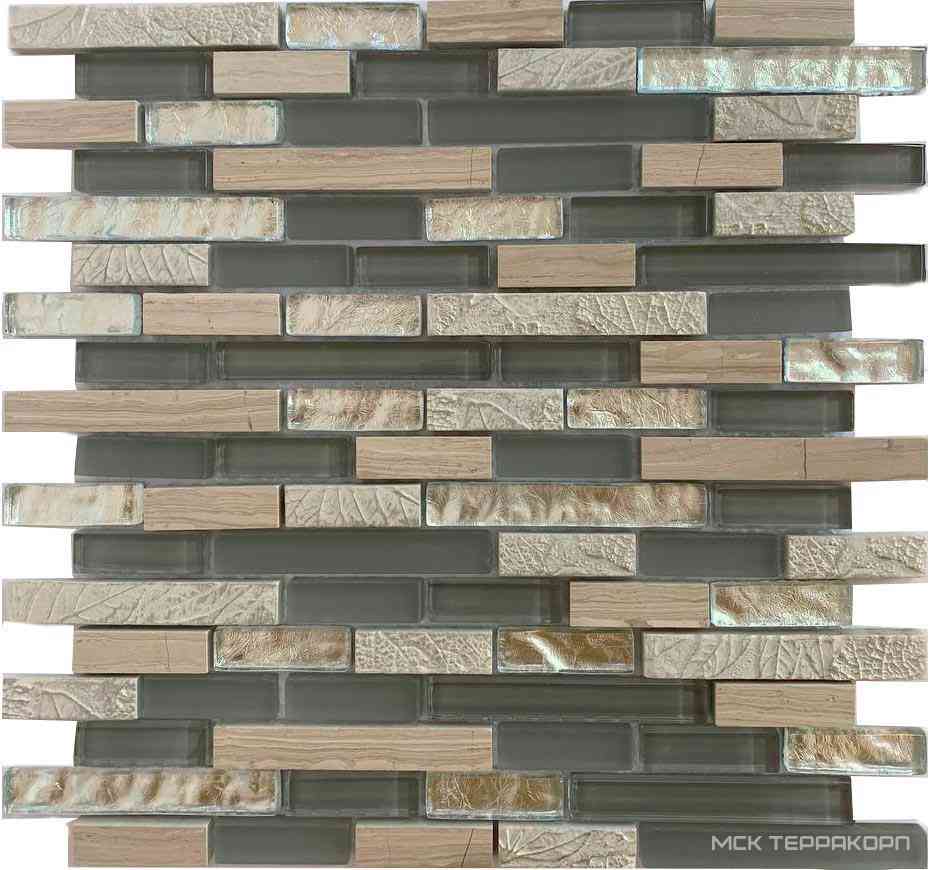 Мозаика из стекла на сетке SK10-206 ZZ 30x30