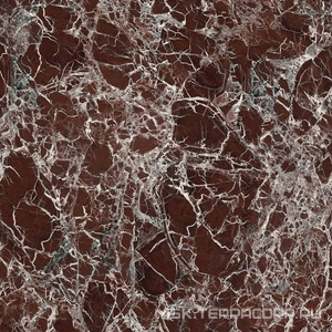 Керамогранит для пола и стены Ariostea Ultra Marmi Rosso Imperiale  Luc 6 mm 150x150 UM6L150673