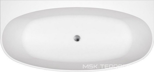 Ванна 1500x780xh585мм, акрил, пристенная, БЕЗ перелива, пробка сливного отверстия цв.хром в комплекте, BelBagno ZZ