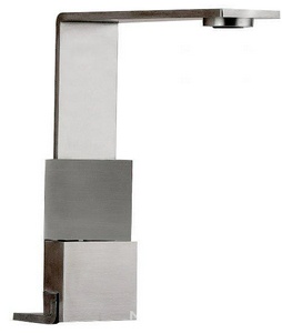 Смеситель для раковины, 2 ручк., h 205мм, (цв. тертая сталь),  ZZ 3M 5mm IT 2515 IS 5F ZZ