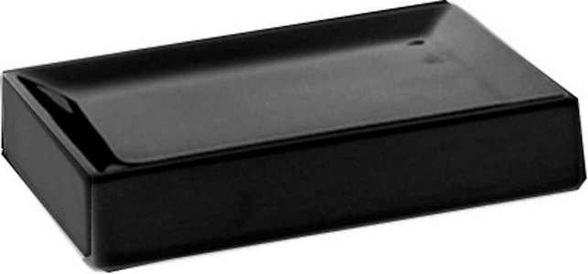 Мыльница 15х10хh3см, настенная (матовая чёрная керамика),  ZZ Fantini Young 96 P4 7601