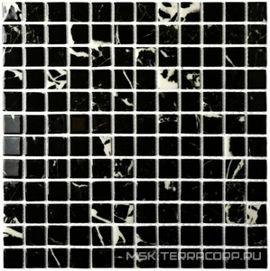 Мозаика Bonaparte Керамическая мозаика Mia black (glossy) (4x23x23) ZZ 30x30