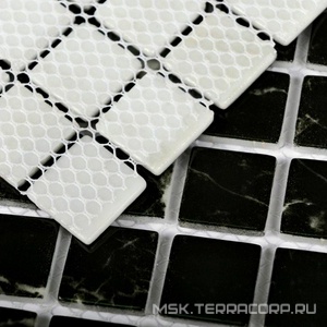 Мозаика Bonaparte Керамическая мозаика Mia black (glossy) (4x23x23) ZZ 30x30