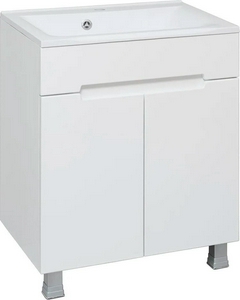 Раковина для мебели 65 см, литьевой мрамор, цв. белый Aqua de Marco OLIVIA 10.010.00650.001