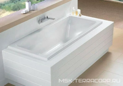 Ванна 170х75см, без ножек/рамы, панелей, слива-перелива, (акрил цв.белый),  ZZ Riho Lusso B007001005