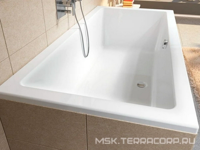 Ванна 170х75см, без ножек/рамы, панелей, слива-перелива, (акрил цв.белый),  ZZ Riho Lusso B007001005