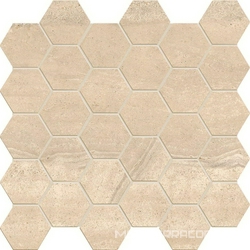 Mosaico Esagono Beige Nat/Rett ZZ |30x30