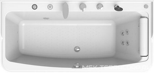 Акриловая ванна Radomir Винченцо Релакс Chrome 180x85 с пультом| 180x85x50