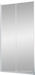 Душевая дверь в нишу 110 см, раздвижное, стекло прозрачное/6 мм,  профиль хром XX Veconi VN VN46-110-01-C5