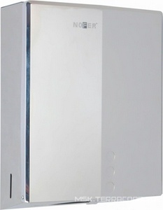 Диспенсер Nofer  антивандальный 04046.B, для бумажных полотенец, 300х255х105 мм,600 полотен, ZZ Nofer Evo 04046.B