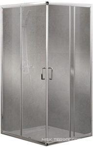 Душевой уголок 900(750-900)х900(750-900)хh1900мм, сдвижные двери, квадрат, (стекло прозрачн.5мм, фурн.цв.хром),  ZZ BelBagno Unique UNIQUE-A-2-75/90-C-Cr