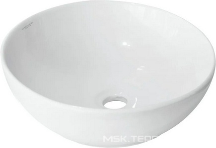 Раковина-чаша накладная  40*40*15, без отверстия под смеситель, белая Sanita Luxe Art Slim WB.CT/Art/40-N.Slim/WHT.G/S1 / ART40SLWB01S