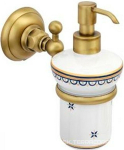 Дозатор настенный, (белая керамика, держатель цв. бронза),  ZZ Nicolazzi Teide 1489 BZ 05