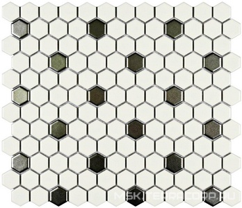 Мозаика Babylon Silver matt (23x26x6) 26x30 Bonaparte Мозаика керамогранитная n156878