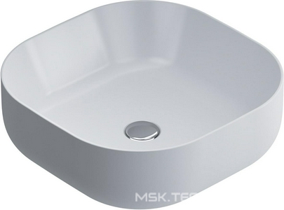 Раковина накладная, квадрат, 430х430 мм, цв.белый глянец AMPM FUNC M8FWCC30430WG