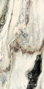 Керамогранит для пола и стены Ariostea Ultra Marmi PANDA WHITE Glint  150x300 UM6G300690