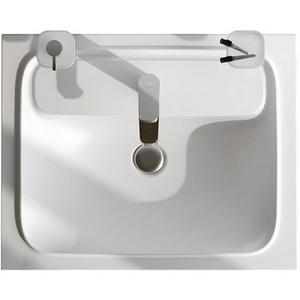 Раковина мебельная для тумбы 60 см, искуств. мрамор, слив-перелив, цв. белый матов. ZZ AMPM FUNC M8FWPC0600WM