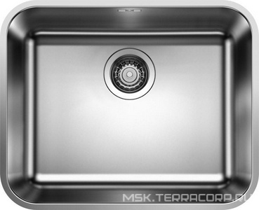 Мойка кухонная Blanco Supra 500 U сталь без клапана 43x53x17, ZZ Blanco supra 518205 / к.т. 227185