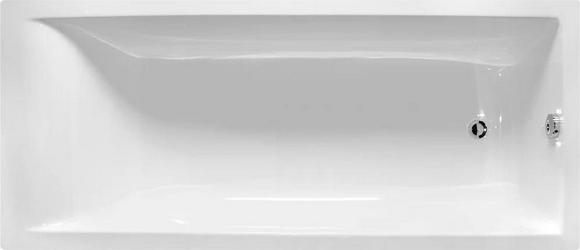 Ванна 1800x800xh435мм, без панели, слива-перелива, ножки в компл., литой мрамор цв.белый глянец., Нейт ZZ