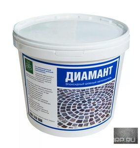 Шовный заполнитель для брусчатки "Диамант " на эпоксидной основе 15кг (базальт). ZZ Антураж Диамант PROF Expert 146780