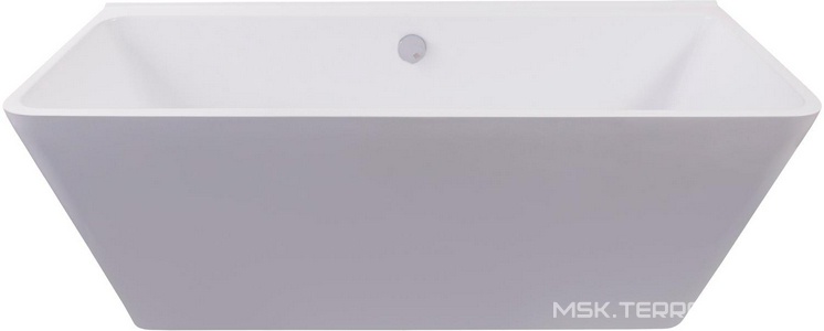 Ванна из искусственного камня 169x75, без сифона, цв. белый глянец Aqua de Marco  1170WDAN