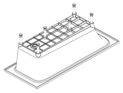 Ванна акриловая (на основе композита 12мм.) ELITE  прямоуг, 170x70, ножки в комплекте (БЕЗ подушки), белая ZZ Jacob Delafon Elite E6D030RU-00