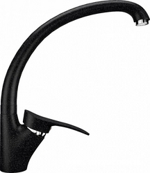 Смеситель Ulgran U-001(308) черный, для кухонной мойки| 16x28x25