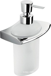 Дозатор для жидкого мыла настенный, (стекло мат., крепл. цв.хром),  Colombo Land B9318.000