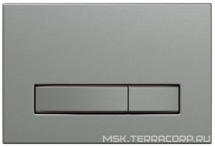 Клавиша  Line,  для инсталляции , двойной смыв, цв. матовый никель, ZZ Berges ATOM 049229