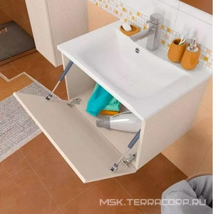 Раковина для мебели 80 см, литьевой мрамор, цв. белый ZZ Aqua de Marco OLIVIA 10.010.00800.001