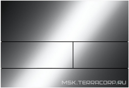 Панель смыва с двумя клавишами, для застенного модуля д/унит., д/горизонт/вертик. установки, (металл цв.глянец, черный хром), Tece TECEsquare 9240837