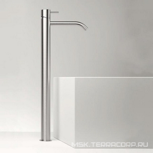 Смеситель для раковины, Высокий, излив 160хh280мм, БЕЗ д/к, (цв.нерж.сталь),  ZZ Zazzeri Z316 3300 1098 A00