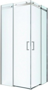 Душевой уголок Gelios 90х90х195, профиль хром,  стекло прозрачное 8мм, ZZ Berges GELIOS 061022