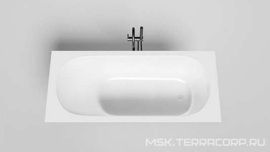 Ванна 1700х750хh600мм, встраив., литой камень S-Sense глянец цв.белый, д/к Up&Down в цвет ванны, интегрир.слив-перелив, ножки компл,  ZZ Salini Ornella Kit 102411G