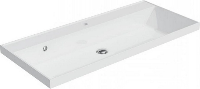 Раковина-столешница Classica 100 см (без тумбы не продается), без д\к ZZ Aquanet Madera 274124