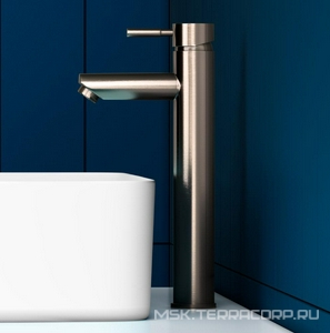 Смеситель высокие Dorff Logic D3002102SS для раковины, стальной матовый ZZ Dorff logic D3002102SS / к.т.458435