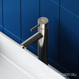 Смеситель высокие Dorff Logic D3002102SS для раковины, стальной матовый ZZ Dorff logic D3002102SS / к.т.458435