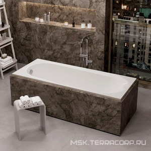 Ванна 160х70см, без ножек/рамы, панелей, слива-перелива, (акрил цв.белый),  ZZ Alba Spa Baline ВПР0020000100