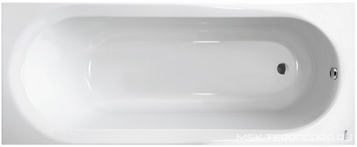 Ванна 160х70см, без ножек/рамы, панелей, слива-перелива, (акрил цв.белый),  ZZ Alba Spa Baline ВПР0020000100