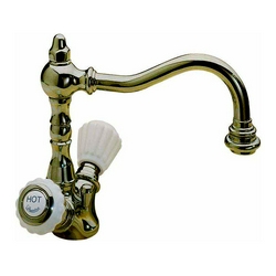 Смеситель для раковины на 1 отв., с д/к, (цв.бронза, ручки керамика), Righe Z XXZ