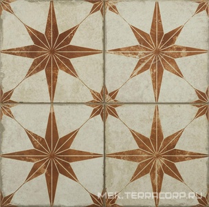 Керамогранит для пола и стены Etili Seramic Patchwork Scintilla Papryka Orange Pre-Cut 45x45 ETI0035