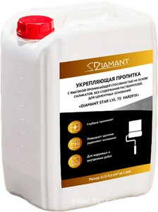 Укрепляющая пропитка « LVL 70  Hardfix» 12кг. ZZ Антураж Diamant Star n178383