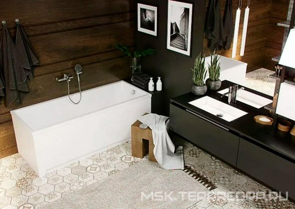 Ванна акриловая 170х70 см, БЕЗ каркаса, панелей и слива-перелива, ZZ Azario LILIANA AV.0012170