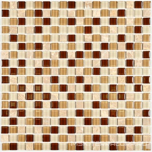 Мозаика Scarlett (15x15x4) 30x30 Bonaparte Мозаика стеклянная с камнем n156851