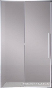 Дверь для душа, в нишу 1300хh1950мм, раздвиж, 1 дверь, 1 неподв.секция, правая/левая, (стекло прозрач.6мм Easy Clean, фурн.цв.хром),  ZZ Vincea Slim-N VDS-4SN130CL