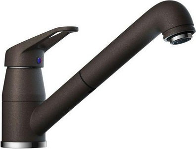 Смеситель  для кухонной мойки Omoikiri Tateyama-S DC, арт 4994135, латунь/искусственный камень, вытяжной шланг 80 см, цв, коричн, ZZ Omoikiri tateyama 4994135